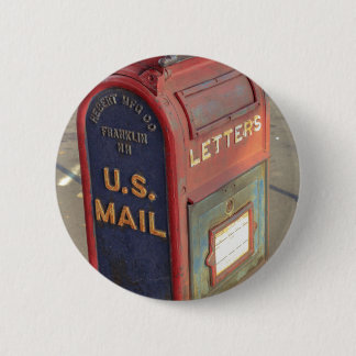 Vintager Briefkasten Button