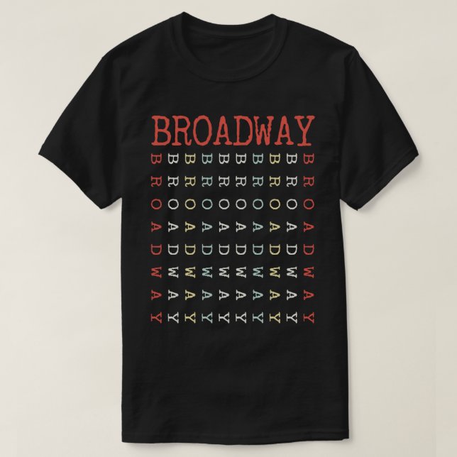 Vintager Broadway T-Shirt (Design vorne)
