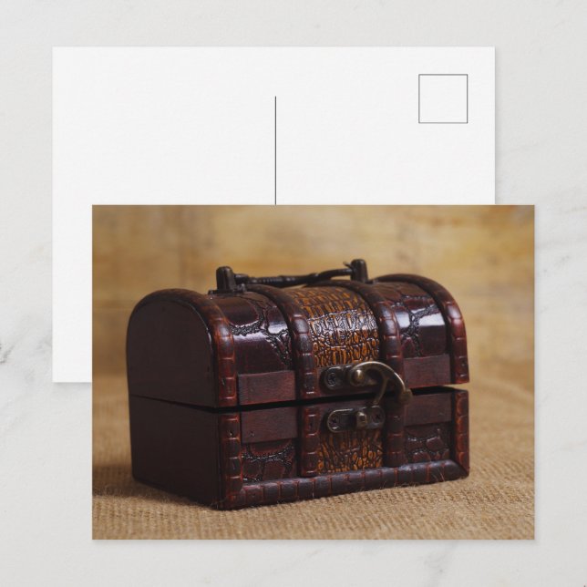 Vintager Brustkasten Postkarte (Vorne/Hinten)