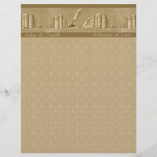 Vintager Buch-Briefkopf Briefbogen