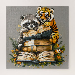 Vintager Buchclub Puzzle