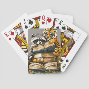 Vintager Buchclub Spielkarten