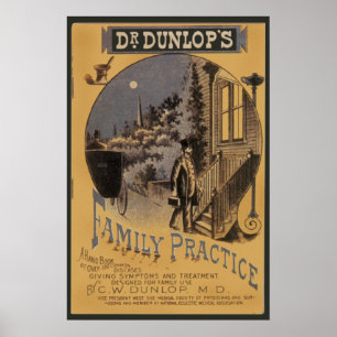 Vintager Bucheinband-Doktor Dunlops Family Poster