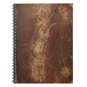 Vintager Bucheinband, retro Imitatledergrenze Notizblock