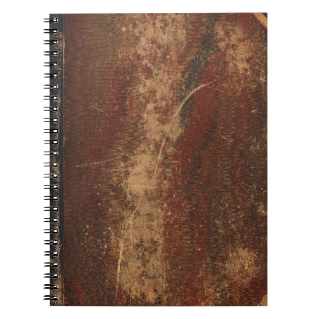Vintager Bucheinband, retro Imitatledergrenze Notizblock (Vorderseite)