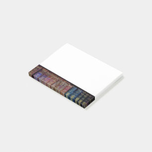 Vintager Bücher Watercolor Post-it Klebezettel
