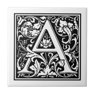Vintager Buchstabe "A" Fliese