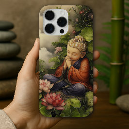 Vintager Buddha Art Friedlich Zen Meditation Desig iPhone 16 Pro Max Hülle