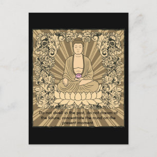 Vintager Buddha Postkarte