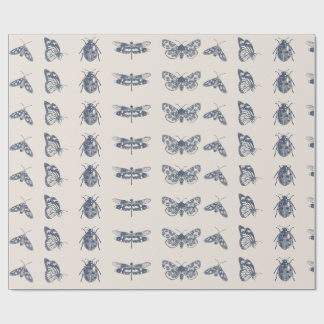 Vintager Bug Collection-Druck (BIG) Geschenkpapier