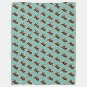 Vintager Bullfahrer Fleecedecke