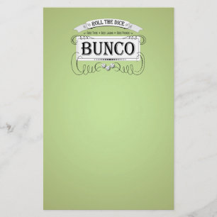 Vintager Bunco Entwurf Briefpapier