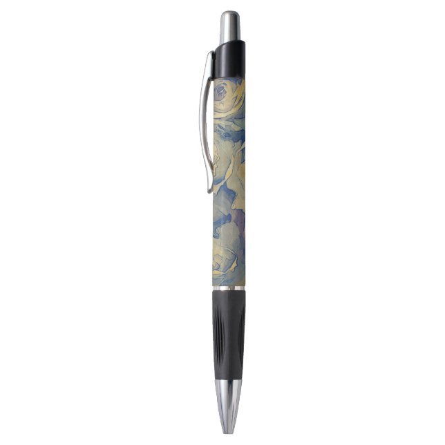 Vintager bunter mit Blumenhintergrund der Kunst Kugelschreiber (Oberseite (Vertikal))