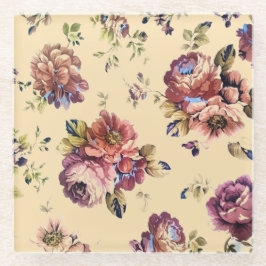 Vintager Burgund-Rose-Untersetzer Glasuntersetzer