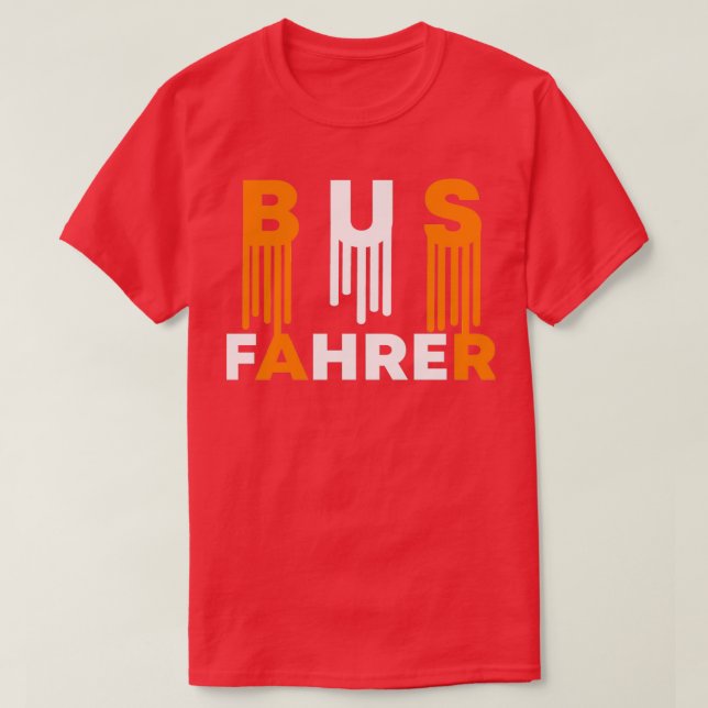 Vintager Busfahrer Busschule - Geschenk 1 T-Shirt (Design vorne)