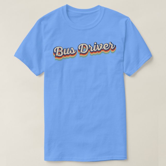 Vintager Bustreiber - Retro-Design T-Shirt (Design vorne)