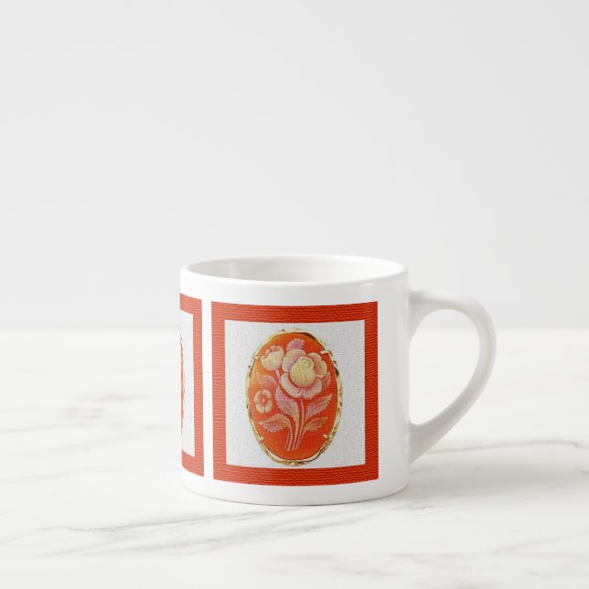 Vintager Cameo-Muttertag Espressotasse (Rechts)