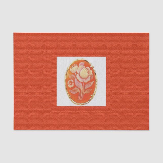 Vintager Cameo-Muttertag Seidenpapier (Vorderseite)