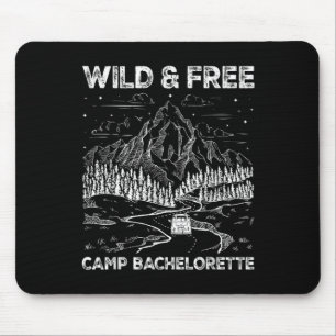 Vintager Camp-Junggeselinnen-Abschied passt zum Wi Mousepad