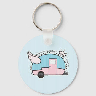 Vintager Camper-Anhänger Schlüsselanhänger