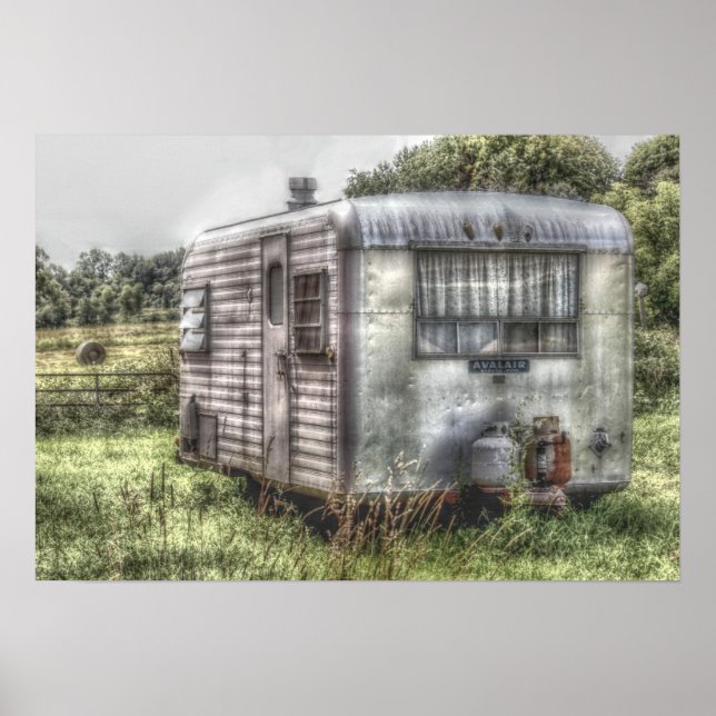 Vintager Camper Poster (Vorne)