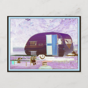 Vintager Camper Postkarte