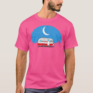 Vintager Camper unter den Sternen Retro-Camping-Sh T-Shirt