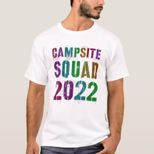 Vintager CAMPSITE SQUAD 2022 Sommerberater Teach T-Shirt