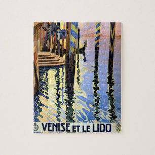 Vintager Canal Venedig Italien Reisen Puzzle