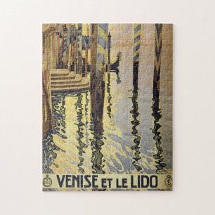 Vintager Canal Venedig Italien Reisen Puzzle