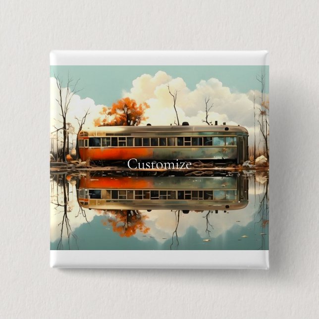 Vintager Caravan Trailer RV Thunder_Cove Button (Vorderseite)