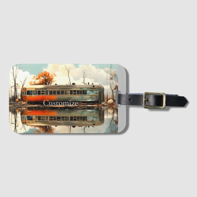 Vintager Caravan Trailer RV Thunder_Cove Gepäckanhänger (Vorderseite (Horizontal))