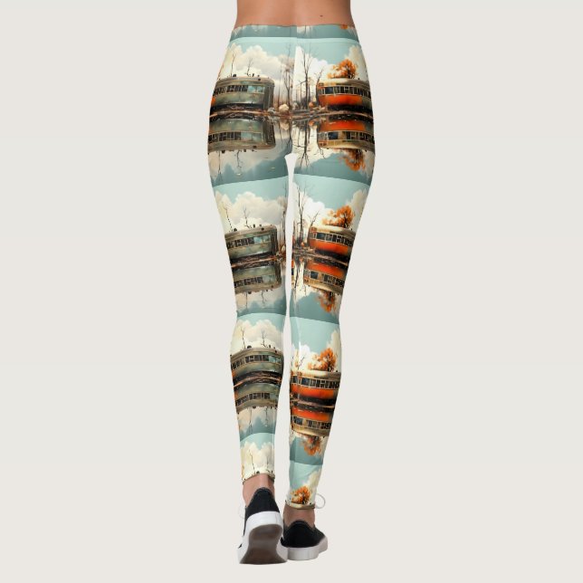 Vintager Caravan Trailer RV Thunder_Cove Leggings (Rückseite)