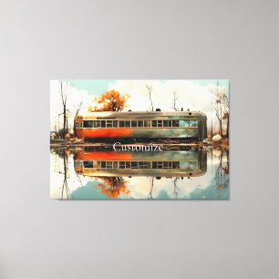 Vintager Caravan Trailer RV Thunder_Cove Leinwanddruck