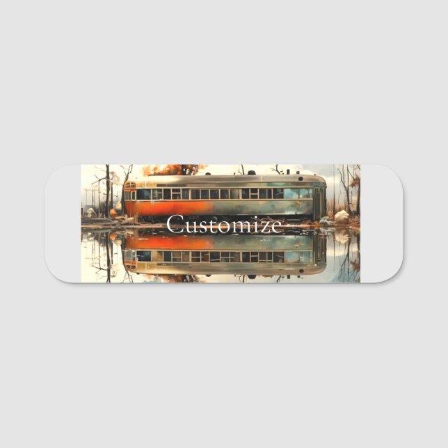 Vintager Caravan Trailer RV Thunder_Cove Namensschild (Vorderseite)