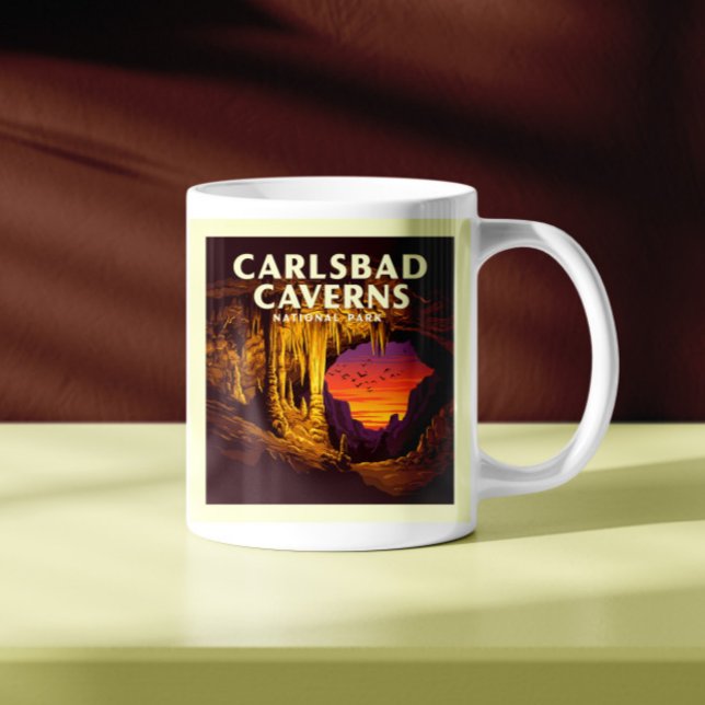 Vintager Carlsbad Caverne-Nationalpark Kaffeetasse (Von Creator hochgeladen)