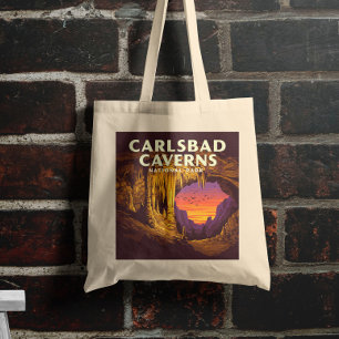 Vintager Carlsbad Caverne-Nationalpark Tragetasche
