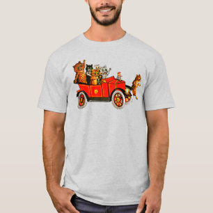Vintager Cartoon Katzen Kätzchen im klassischen Au T-Shirt