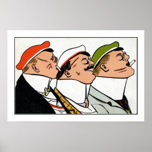 Vintager Cartoon - Wissenschaftszentrum Mensur Poster