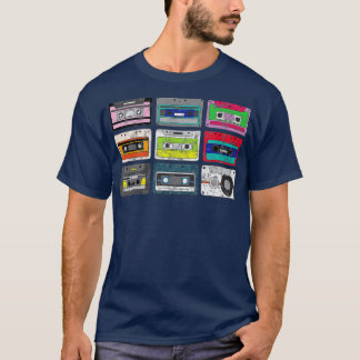 Vintager Cassette Tape Pencil in den 70er Jahren d T-Shirt