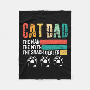 Vintager Cat Vater Der Mann der Mythos Snack Deale Fleecedecke