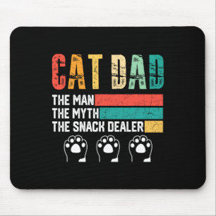 Vintager Cat Vater Der Mann der Mythos Snack Deale Mousepad