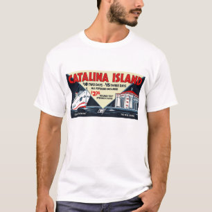 Vintager Catalina-Insel-Dampfer und Kasino-T-Shirt T-Shirt