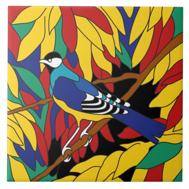 Vintager Catalina-Insel-Fliesen-Entwurf Fliese (Vorderseite)