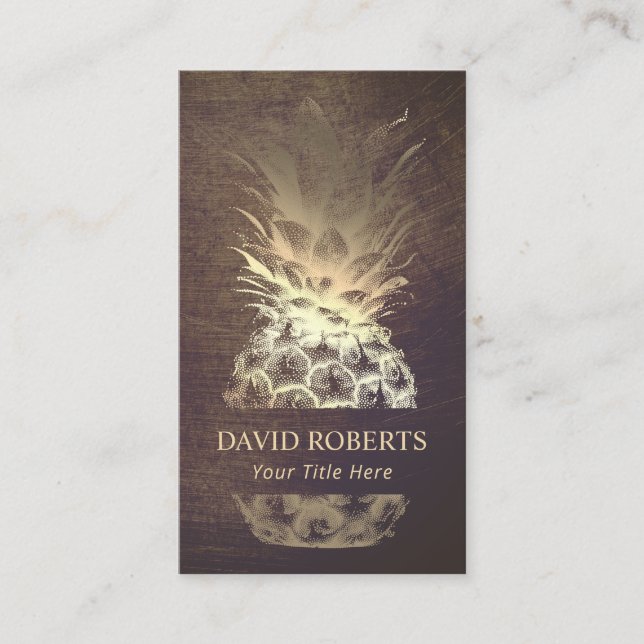 Vintager Catering zur Planung von Veranstaltungen  Visitenkarte (Vorderseite)