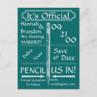 Vintager Chalkboard-Stil Save the Date / Einladen
