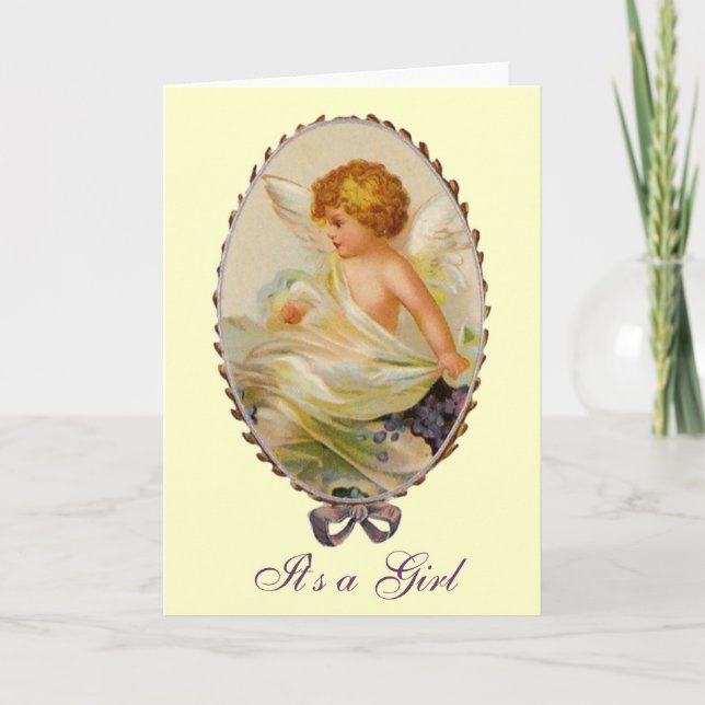 Vintager Cherub Ankündigung (Vorderseite)