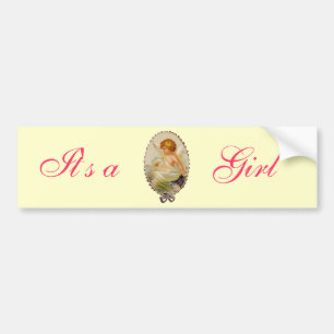 Vintager Cherub Autoaufkleber