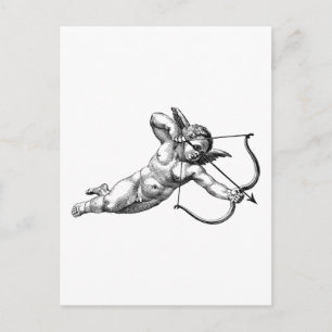 Vintager Cherub Cupid-Liebe Postkarte