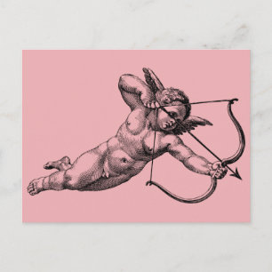 Vintager Cherub Cupid-Liebe Postkarte